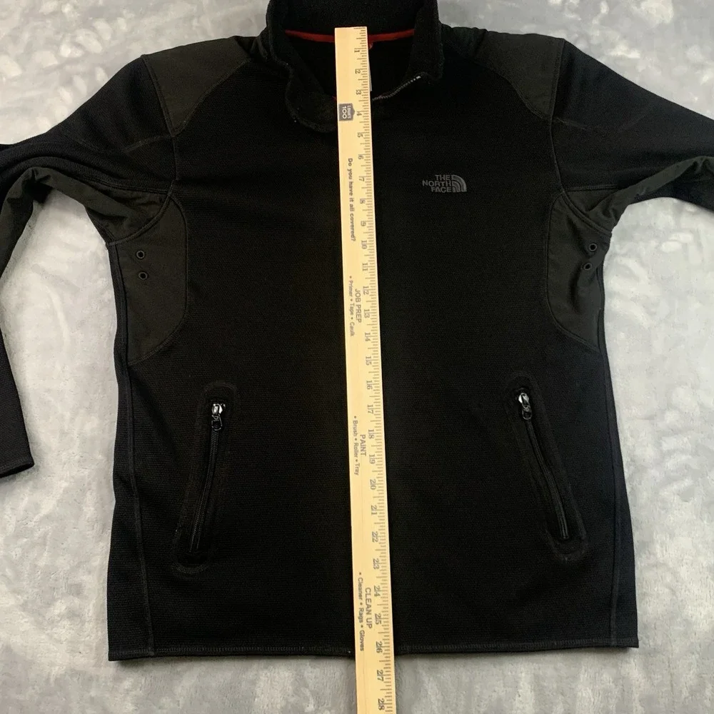 The North Face Mens M TKA Stealth‎ Jacket Full Zip Fleece Black